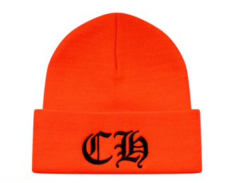 Chrome Hearts CH Embroidered Beanie Orange