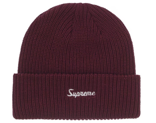 Supreme Loose Gauge Beanie (FW25) Dark Red