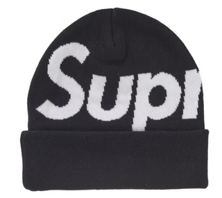 Supreme Big Logo Beanie (FW24) Black