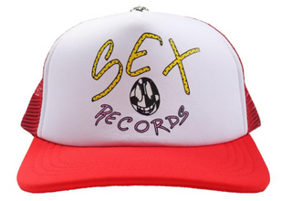 Chrome Hearts Matty Boy Sex Records Trucker Hat Red
