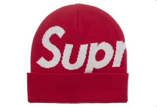 Supreme Big Logo Beanie (FW25) Red