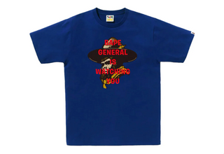BAPE General Watching Tee Blue