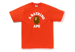 BAPE College Tee (SS23) Orange
