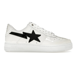A Bathing Ape Bape Sta #2 White Patent