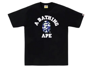 Bape Online Exclusive College Bapec Tee Black