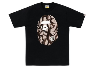 Bape Trial Camo Big Ape Head Tee Black/Beige