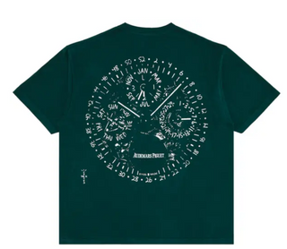 Travis Scott CJ X Audermars Piguet Watch Face Tee Green
