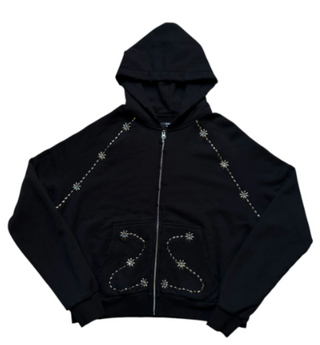 Brainwashed Sun Flower Hoodie Black
