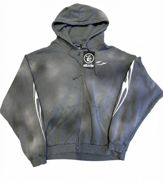 Hellstar HStar Logo Zip-Up Hoodie
