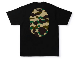 BAPE 1st Camo Big Ape Head Tee Black/Yellow