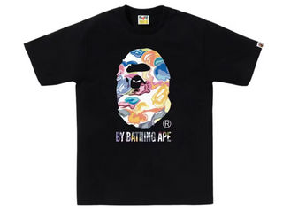 Bape Art Camo By Bathing Ape Tee Black