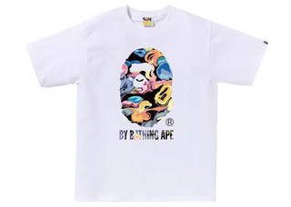Bape Art Camo By Bathing Ape Tee White