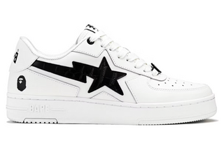 A Bathing Ape Sta Icon #1 White Black Croc
