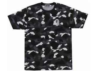 Bape City Camo Large Ape Head Tee Black