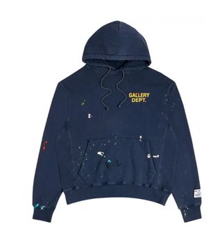 Gallery Dept. Logo Painted Hoodie Navy