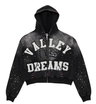 Vale Forever Classico Zip Up Hoodie Black