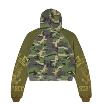 Vale Forever Terrain Zip Up Hoodie Green/Yellow