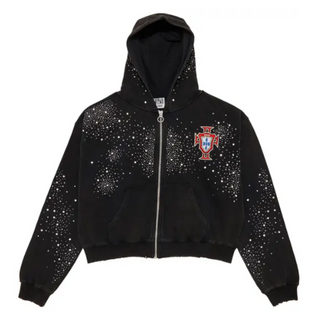 Vale Forever Pluto Custered Zip Up Hoodie Black