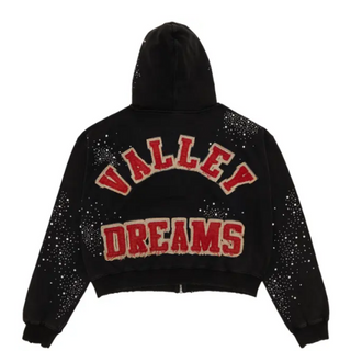 Vale Forever Pluto Custered Zip Up Hoodie Black
