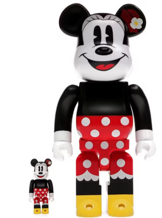 Bearbrick Disney Minnie Mouse 400% & 100% Set