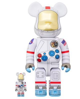 Bearbrick NASA Apollo 17 Astronaut 400% & 100%