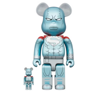 Bearbrick STEEL (The Return of Superman Ver.) 400% & 100% Set