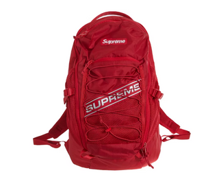 Supreme Logo Backpack Red