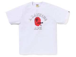 Bape Japan College Tee White