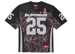 Supreme Breast Cancer Awareness Football Jersey Black