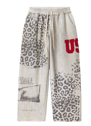 Vale Forever Cheetah Sweatpants Grey