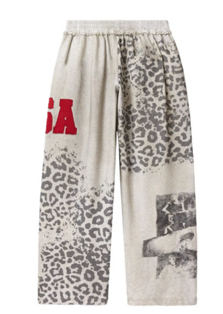 Vale Forever Cheetah Sweatpants Grey