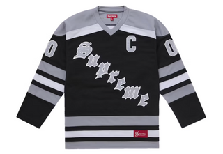 Supreme Fire & Ice Hockey Jersey Black