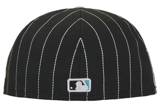 Supreme MLB Teams Box Logo New Era 59Fifty Cap Black Pinstripe