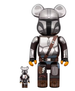Bearbrick Star Wars The Mandalorian 100% & 400% Set