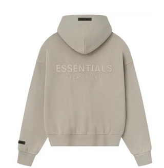 Fear Of God Essentials Classic Full Zip-Up Hoodie Timber
