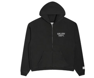 Gallery Dept. 90s Full Zip Hoodie Black