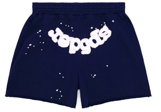 Sp5der OG Web Logo Sweatshorts Navy