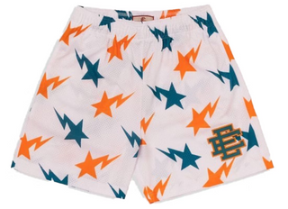 Eric Emanuel x BAPE Miami Basic Short White/Teal/Orange