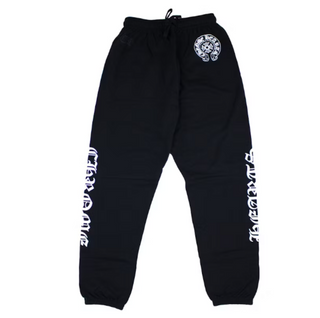 Chrome Hearts Horse Shoe Logo Sweatpants Black