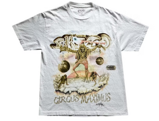 Travis Scott Utopia Tour Skitzo Circus Maximus Tee White
