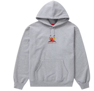 Supreme Toy Machine Hoodie Heather Grey