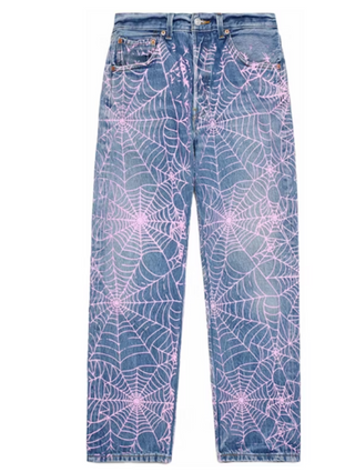 Sp5der AOP Web Vintage Denim 501