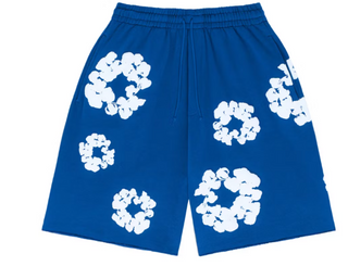 Denim Tears The Cotton Wreath Shorts Royal Blue