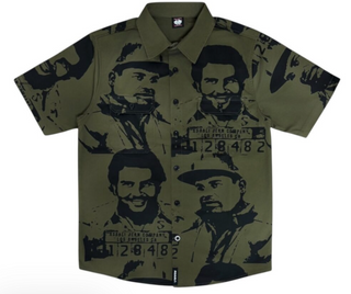 Asaali Cartel Dickies Button Up Army Green