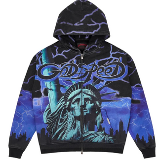 Godspeed Voltage Zip Up Hoodie Blue