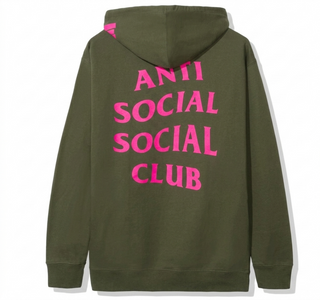 Anti Social Social Club x Undefeated Club Hoodie Olive