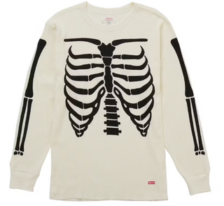 Supreme Hanes Bones Thermal Crew FW25 White