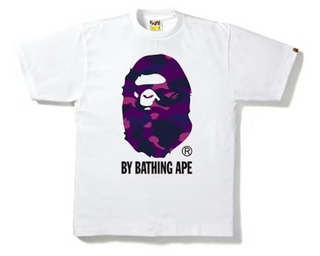 BAPE Color Camo By Bathing Ape Tee White/Purple