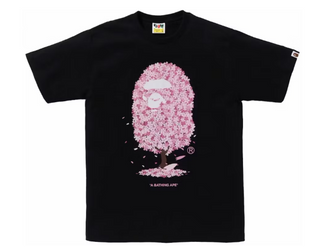 BAPE Sakura Tee Black