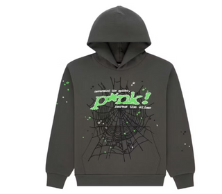 Sp5der Punk V1 Hoodie Slate Grey
